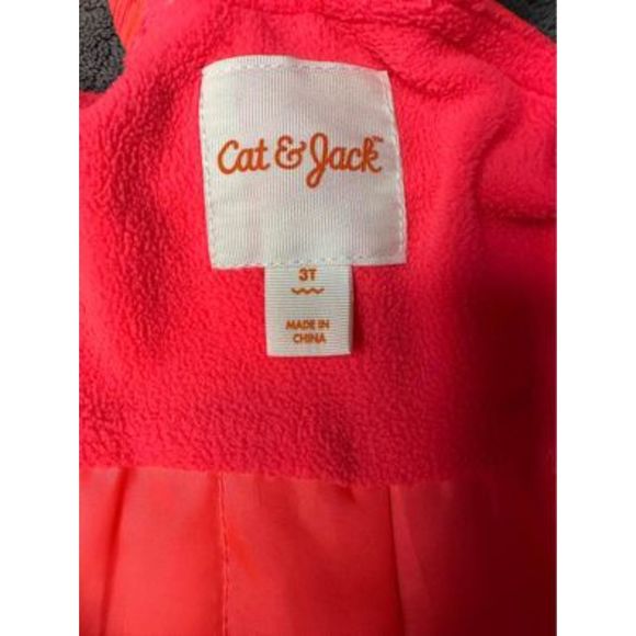 Cat & Jack Toddler Girls Pink One-Piece Snow Pants - Picture 4 of 6
